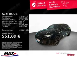 Audi RS Q8 RSQ8 HD MATRIX+LUFT+AHK+WABEN+PANO+BO+HUD+VCP+