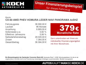 Mazda CX-60 AWD PHEV HOMURA LEDER NAVI PANORAMA 4xSHZ Bild 2