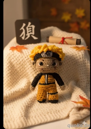 Naruto Amigurumi Figur Fan Artikel Handarbeit gehäkelt Neu  Bild 4