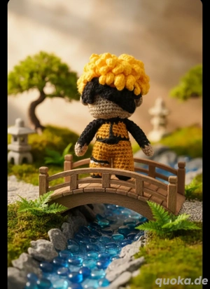 Naruto Amigurumi Figur Fan Artikel Handarbeit gehäkelt Neu  Bild 5