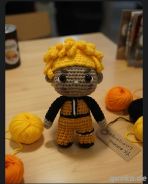 Naruto Amigurumi Figur Fan Artikel Handarbeit gehäkelt Neu 