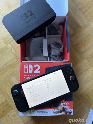 Nintendo Switch 2 + Mario Kart World, neuwertig