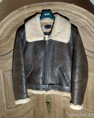 Cockpit RAF Lederjacke USA Flieger RAF Flight Jacket Winter
