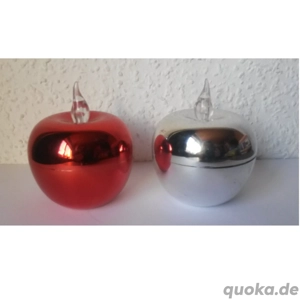 LED-Licht Weihnachten Apfel silber rot