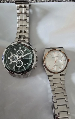1x Herren Chronograph Farbe grün und 1x Herren Uhr NEU TOPPREIS