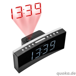  PEDEA FM Radiowecker   Projektionswecker, schwarz