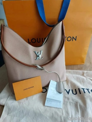 Beige LV Handtasche, Lockme Hobo Serie Bild 2