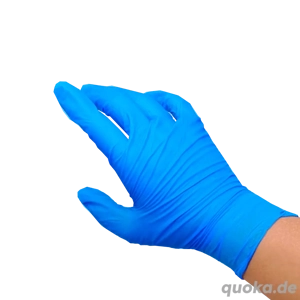 Einmal Handschuhe, blau, Größe M  
