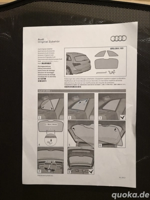 Audi Q5 (Bj 2009) Sonnenschutz, Heckscheibe Bild 2
