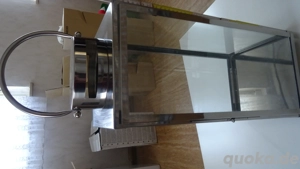 Laterne Chromstahl Glas