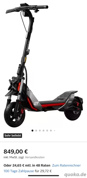 Segway ZT3 Pro Electric Scooter - Like New