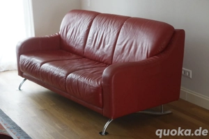 Schweizer Leder Sofa Bild 2