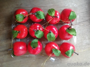 Äpfel Styropor zum Hängen Weihnachten Deko