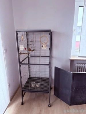 Montana Vogel Voliere Käfig Villa Casa 60 mit Zubehör