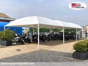 Pavillon 4x6 Überdachung Gazebo Pagodenzelt Festzelt Pvc Dach Restaurant Café Terrassenüberdachung Bild 3