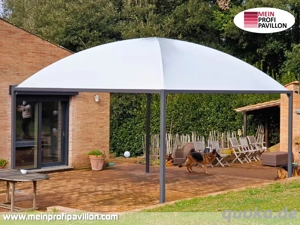 Pavillon 4x6 Überdachung Gazebo Pagodenzelt Festzelt Pvc Dach Restaurant Café Terrassenüberdachung Bild 2