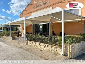 Pavillon 4x6 Überdachung Gazebo Pagodenzelt Festzelt Pvc Dach Restaurant Café Terrassenüberdachung Bild 7