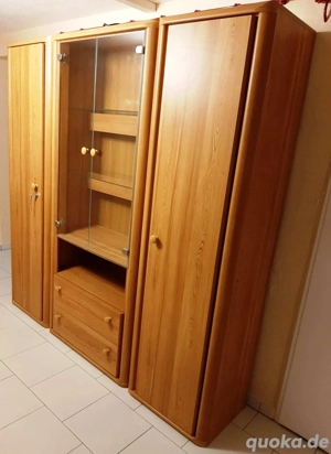 Dekorativer Bücherschrank Vitrine, Douglasie-Furnier