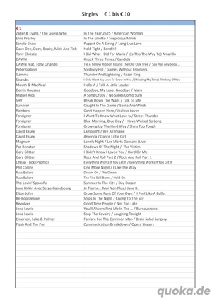 Vinyl Singles, überwiegend Oldies