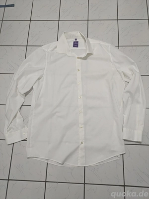 Herren Hemd Slim Fit XXL Elfenbein Weiß 4 Limited