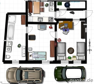 Charmante 2-Zimmer Wohnung, 65qm in einem romantischen Fachwerkhaus am Rande der Kernstadt
