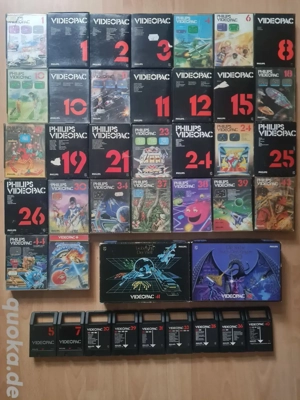 Philips VideoPac G7000 Spiele Video Pac G7400 OVP