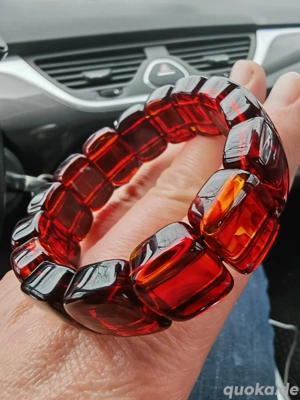 Damenarmband, Roter Bernstein, High Heels ;)