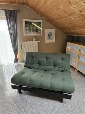 Schlafsofa, Klappsofa von Karupdisign, olivgrün,