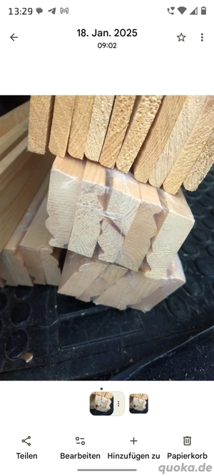 2 x ca 35 m Kiefer Sockelleisten Pakete für die Hälfte