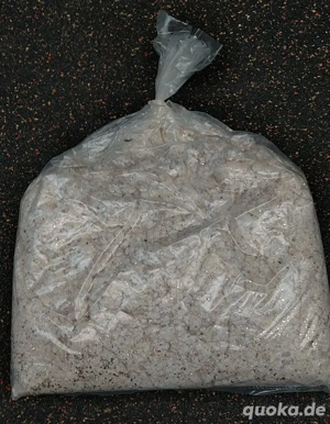 Flüssigtapete - Baumwollputz - Textilputz, braun beige mit Goldglimmer