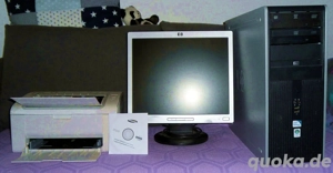HP PC-Tower m. Win 11 pro; LED-Mnitor HP L1706; Laserdrucker SAMSUNG ML-2165 