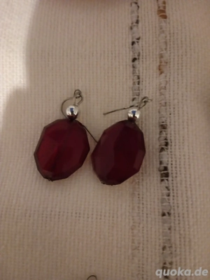 modeschmuck Set 8 teile rot  Bild 3