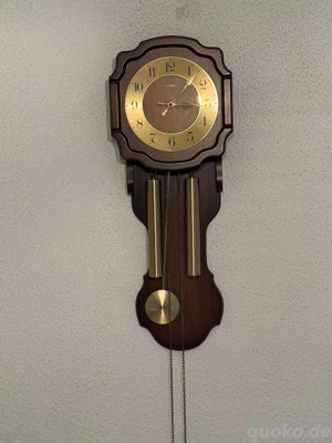 Ankra Wanduhr mit Pendel & Gewichten   mechanisch   Vintage