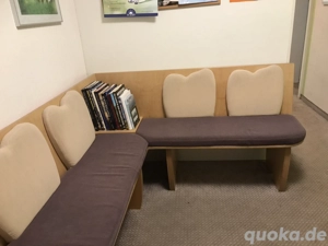 Eckbank bordeaux-beige für Küche, Essplatz, Wintergarten, , Schreiberarbeit ! EILT !