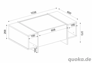 sideboard und Wohnzimmertisch