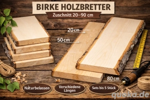  BIRKE Holzbrett   Zuschnitt 20 100 cm   naturbelassen