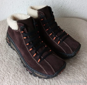 RIEKER Leder Boots Stiefelletten Warmgefüttert Gr : 37 NEUWERTIG 