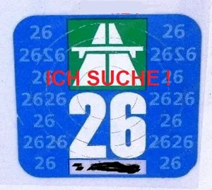 SUCHE Autobahn Vignette Schweiz 2026
