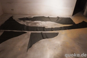 Teichfolie PVC 1 mm dick olivegrün, kleinere Reste