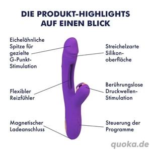 Rabbitvibrator 'G-Sucker', 25 cm