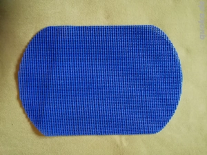 8 Platzset Tischset blau oval Outdoor Garten Bild 2