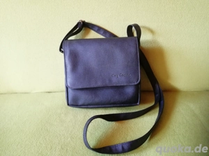 Handtasche klein schwarz Kunstleder