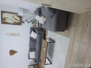 Couchgarnitur Couch Sofa Grau Jysk skandi Stil
