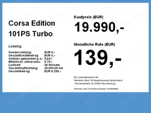 Opel Corsa Edition 101PS Komfort-Paket Tech-Paket Bild 4