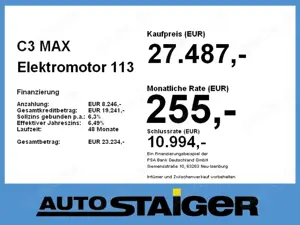 Citroen C3 MAX Elektromotor 113 LED+Navi+SHZ+Kam. Bild 4
