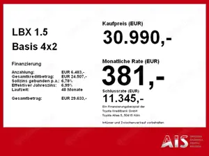 Lexus LBX 1.5 Basis 4x2 Komfort-Paket Bild 3