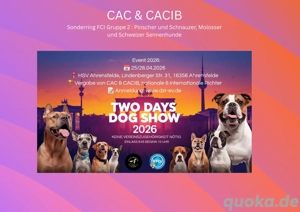  Einladung  zur  TWO DAY Dog Show 2026 