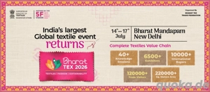 Bharat Tex 2026   India s Biggest Global Textile Exhibition & Garment, Fabric, Fashion, Yarn