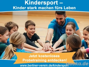 Kindersport   Kostenloses Probetraining