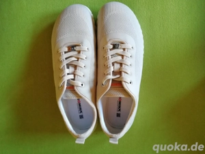 Gr. 41 - Schuhe Halbschuhe Schnürschuhe Damenschuhe Sneaker Schnürer Romika Textil beige NEU   Bild 3